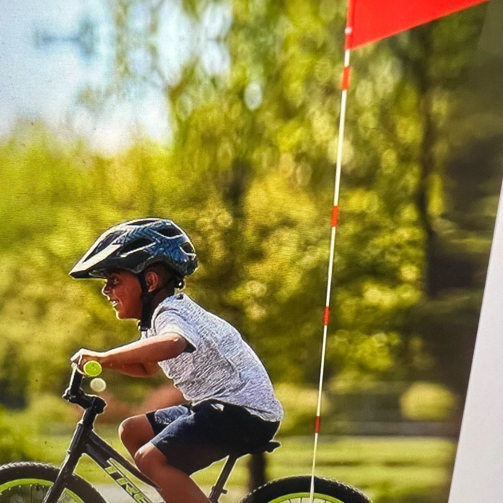 New Orange Bike Safety Flags Heavy Duty